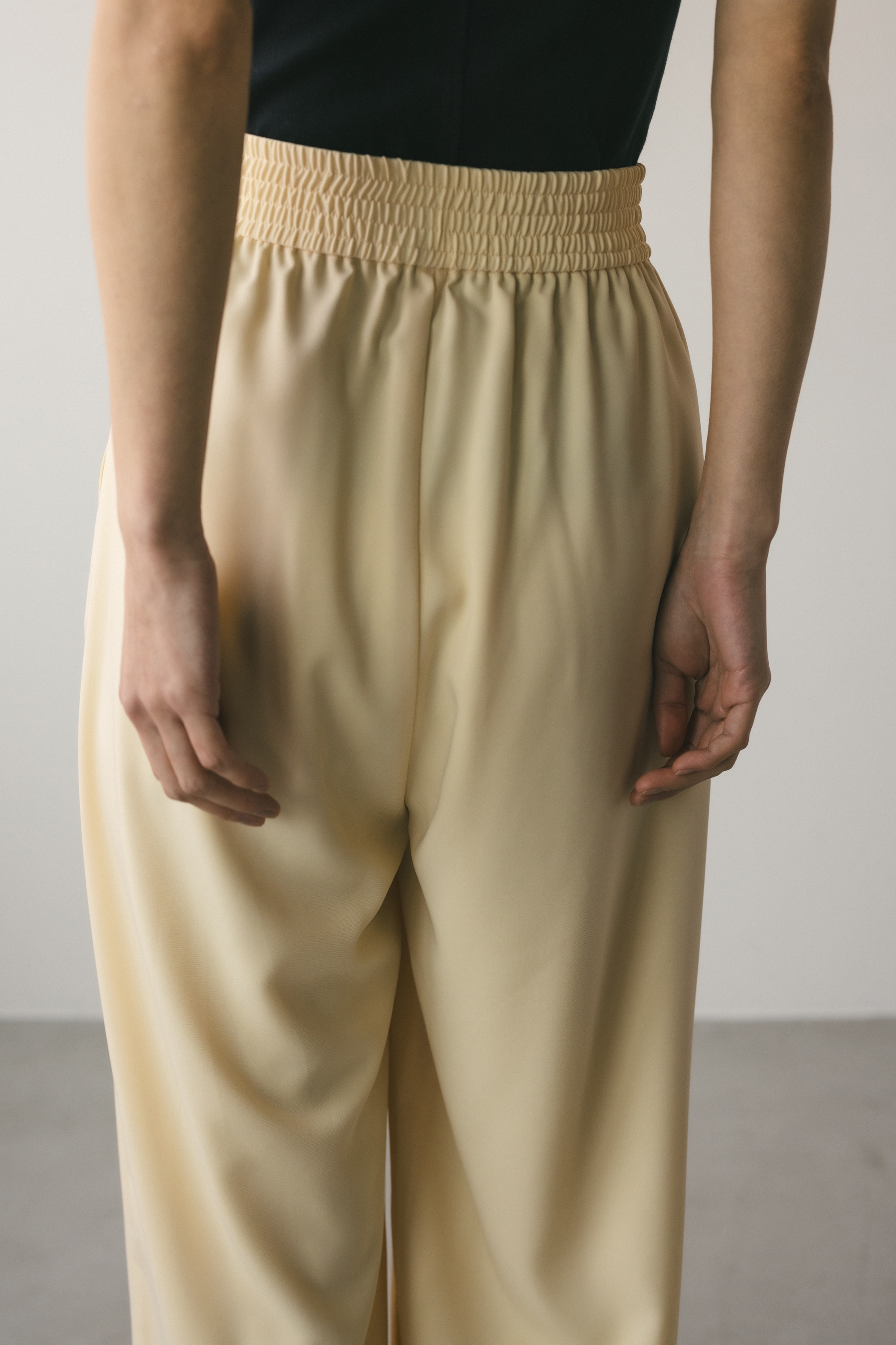 ワイドイージーパンツ L/YEL M