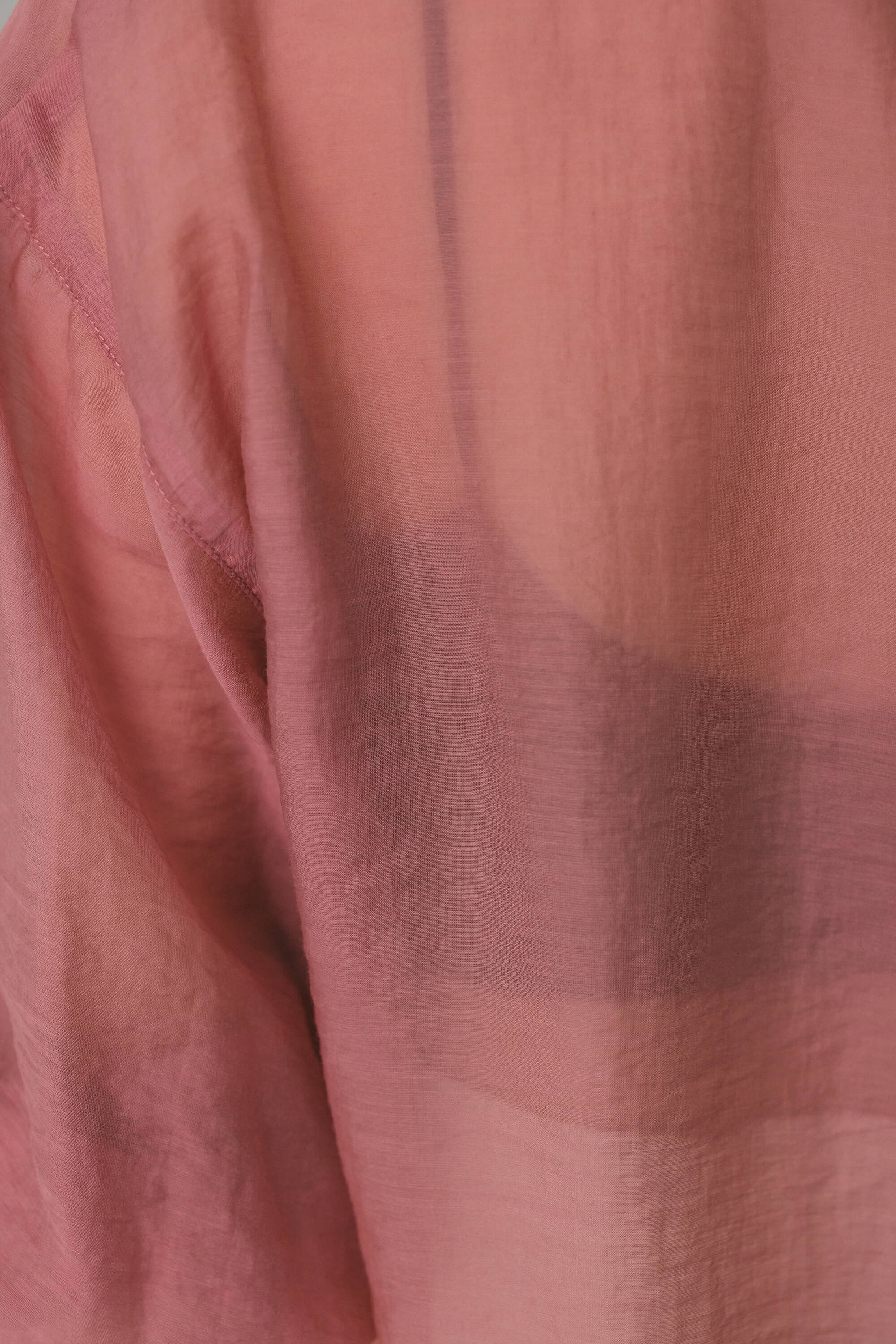 スリットスリーブシアーシャツ PNK FREE