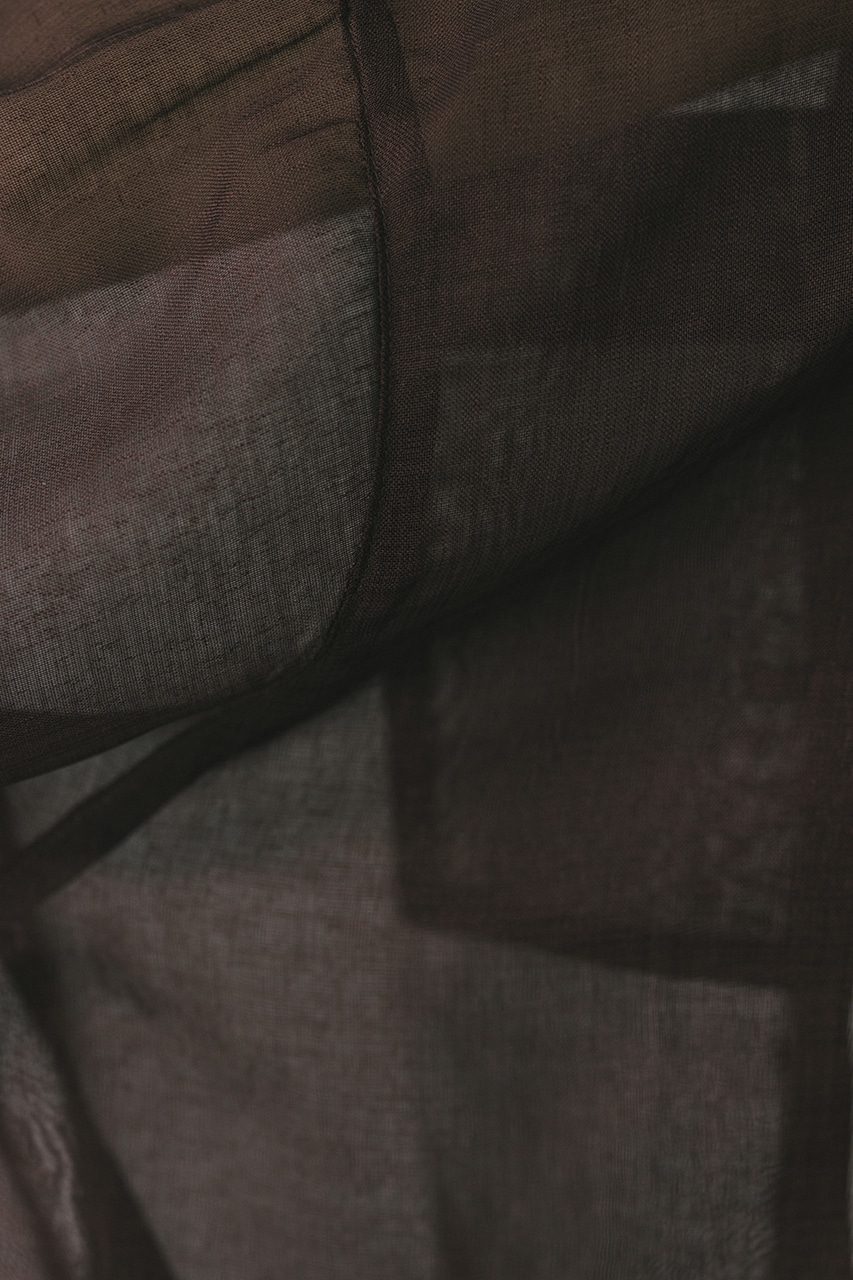 ルーズポケットシアーシャツ BRN FREE