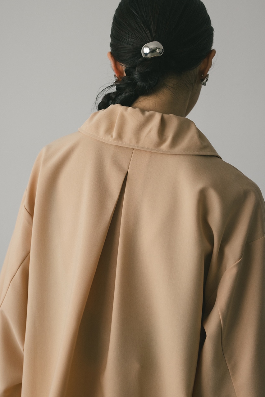 カラーギャザーシャツ L/ORG FREE