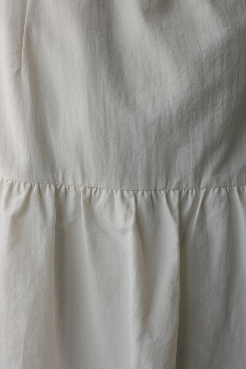 ティアードフレアスカート WHT M