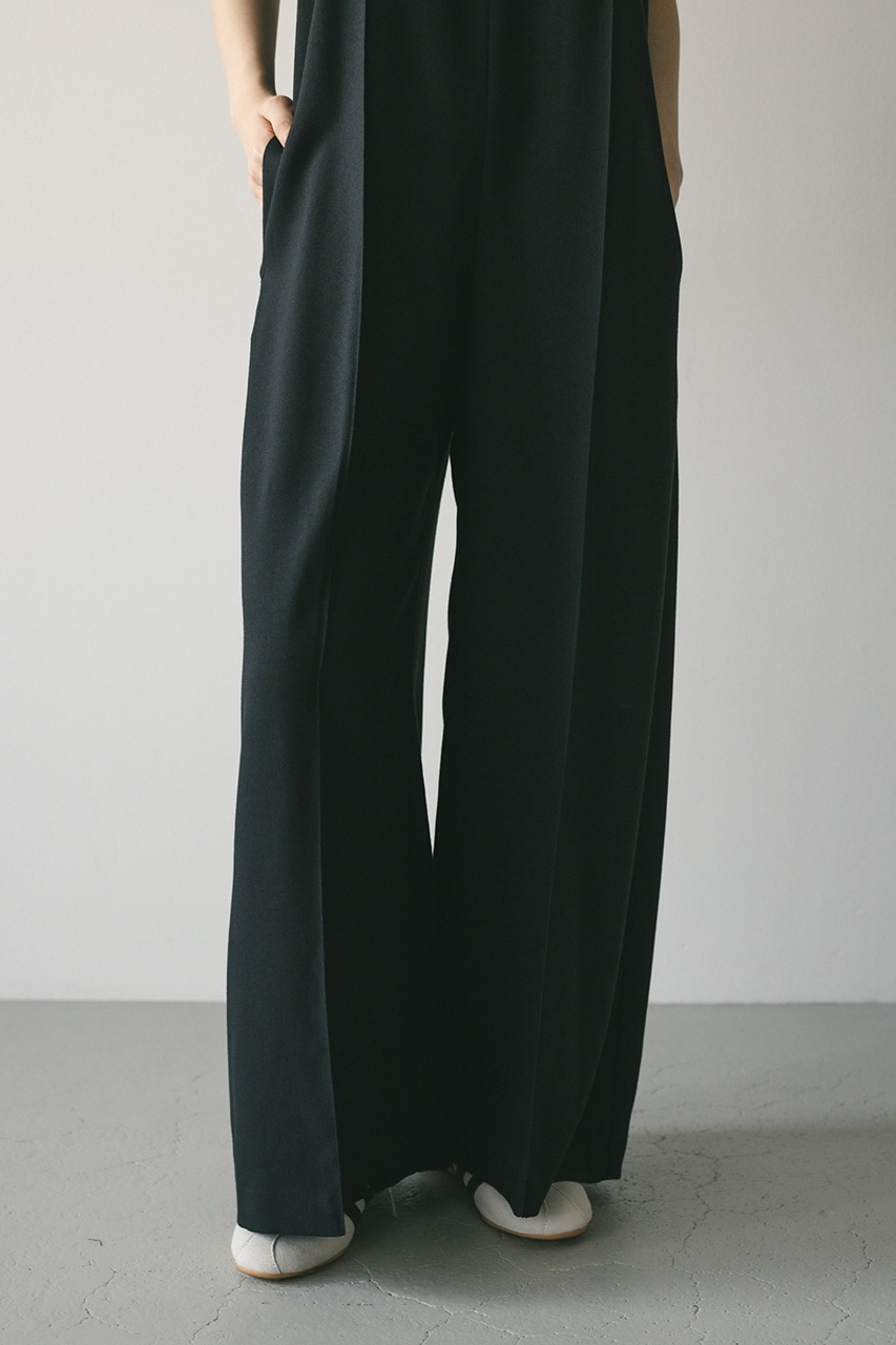 スクエアネックロンパース BLK S