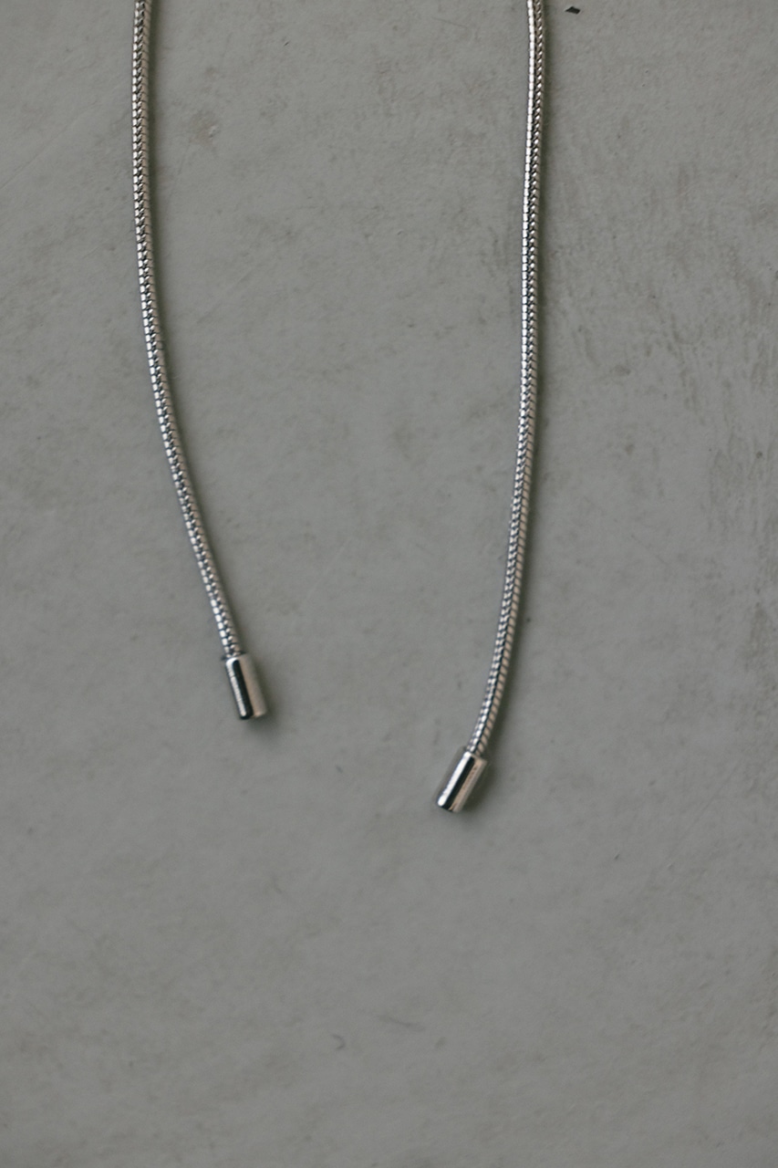 ドロップチョーカーロングネックレス SLV FREE