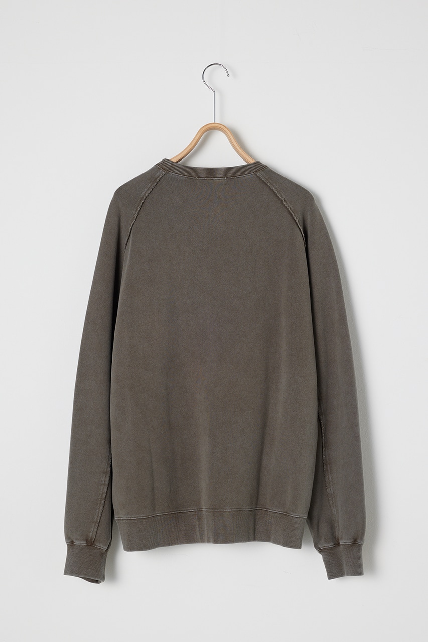 ピグメントクルーネックスウェット KHA M