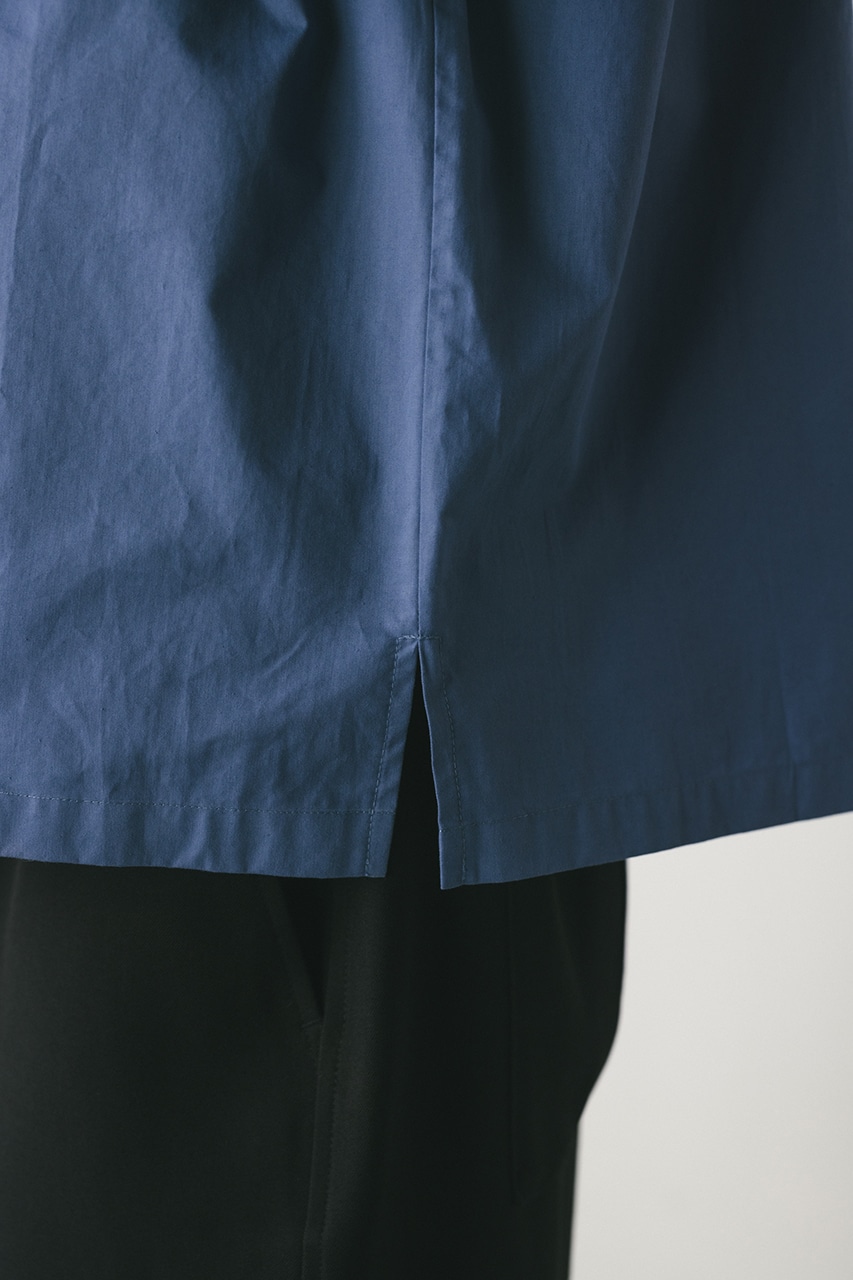ビッグポケットフラップシャツ BLU L