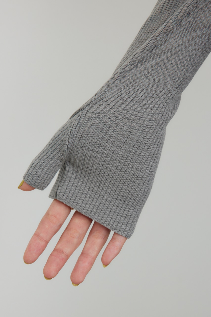 【PLUS】ショートボレロレイヤードセットニット D/YEL FREE