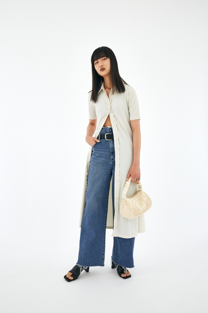 美品　BELTED CUT OFF TROUSERS arrangement