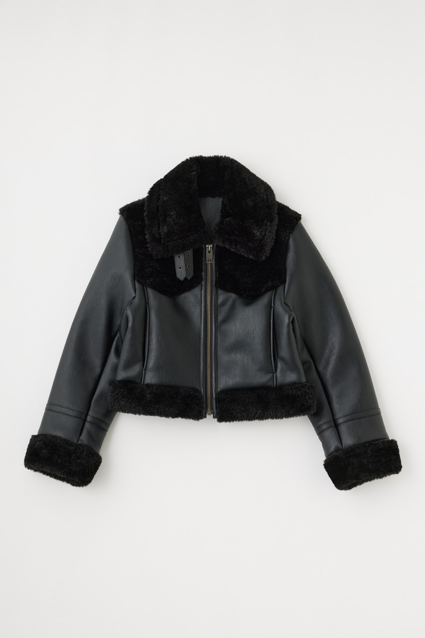 MOUSSY | CROPPED F/SHEARLING ジャケット (ジャケット ) |SHEL