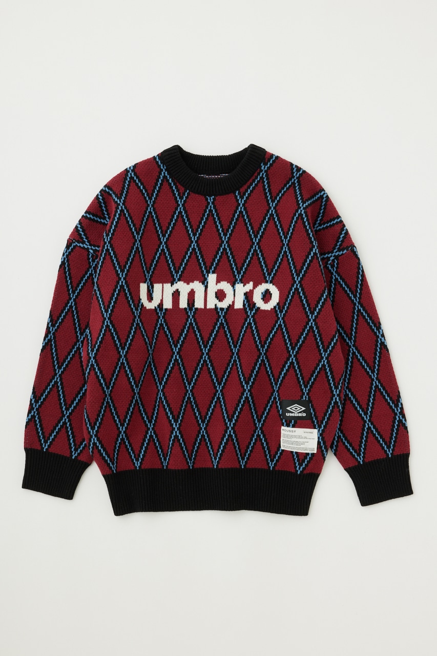 UMBRO ニット　moussy マウジー　ボールド