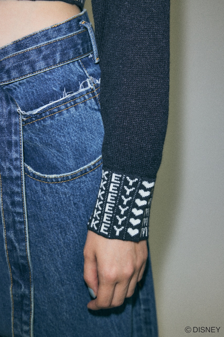 MD JACQUARD セーター BLK FREE