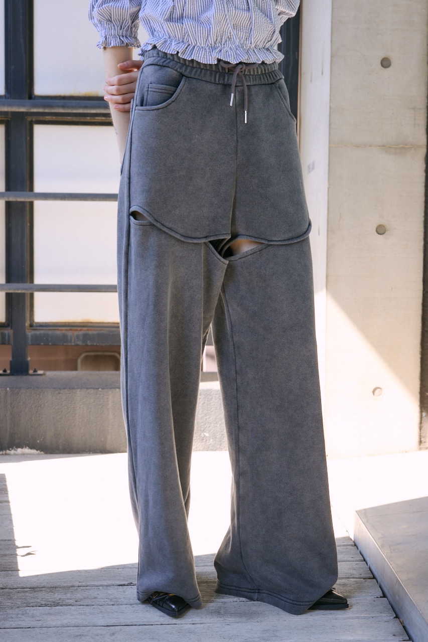 【LIMITED ITEM】HOLE OPEN SW パンツ BLK FREE
