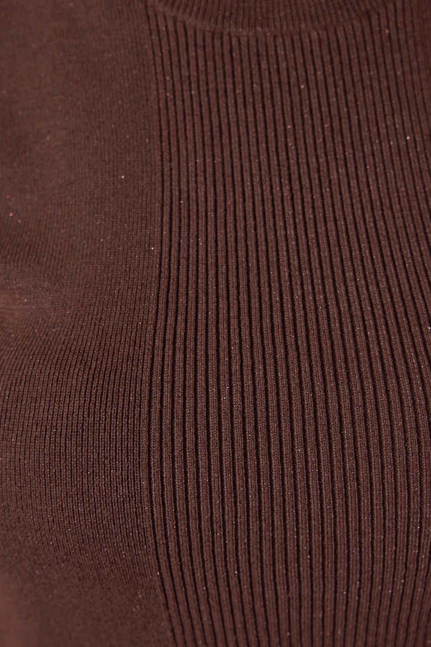 ウォッシャブルリブタンクトップ BRN M