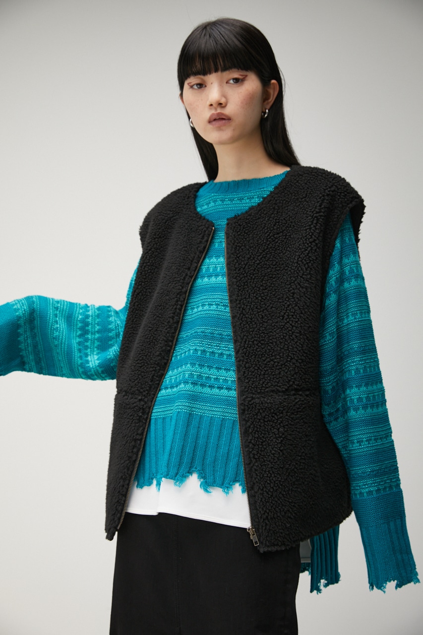 AZUL BY MOUSSY | BOA-VT LAYERED QUILTING BZ (ブルゾン ) |SHEL 