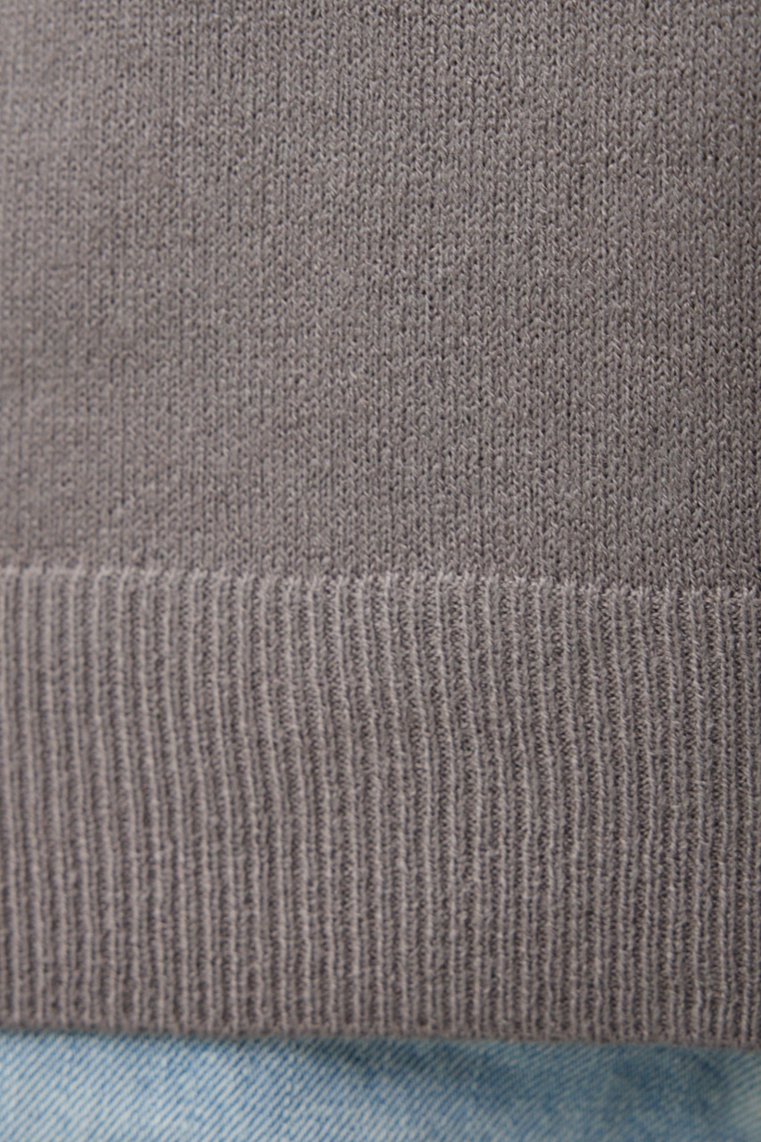 ヌーディー2WAYVネックニットトップス GRY M