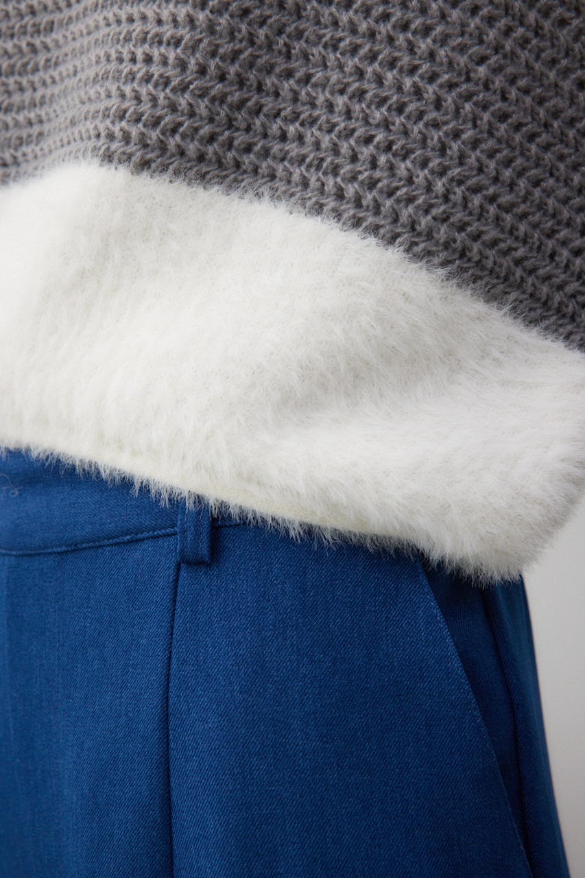 シャギーボーダープルオーバー L/GRY FREE