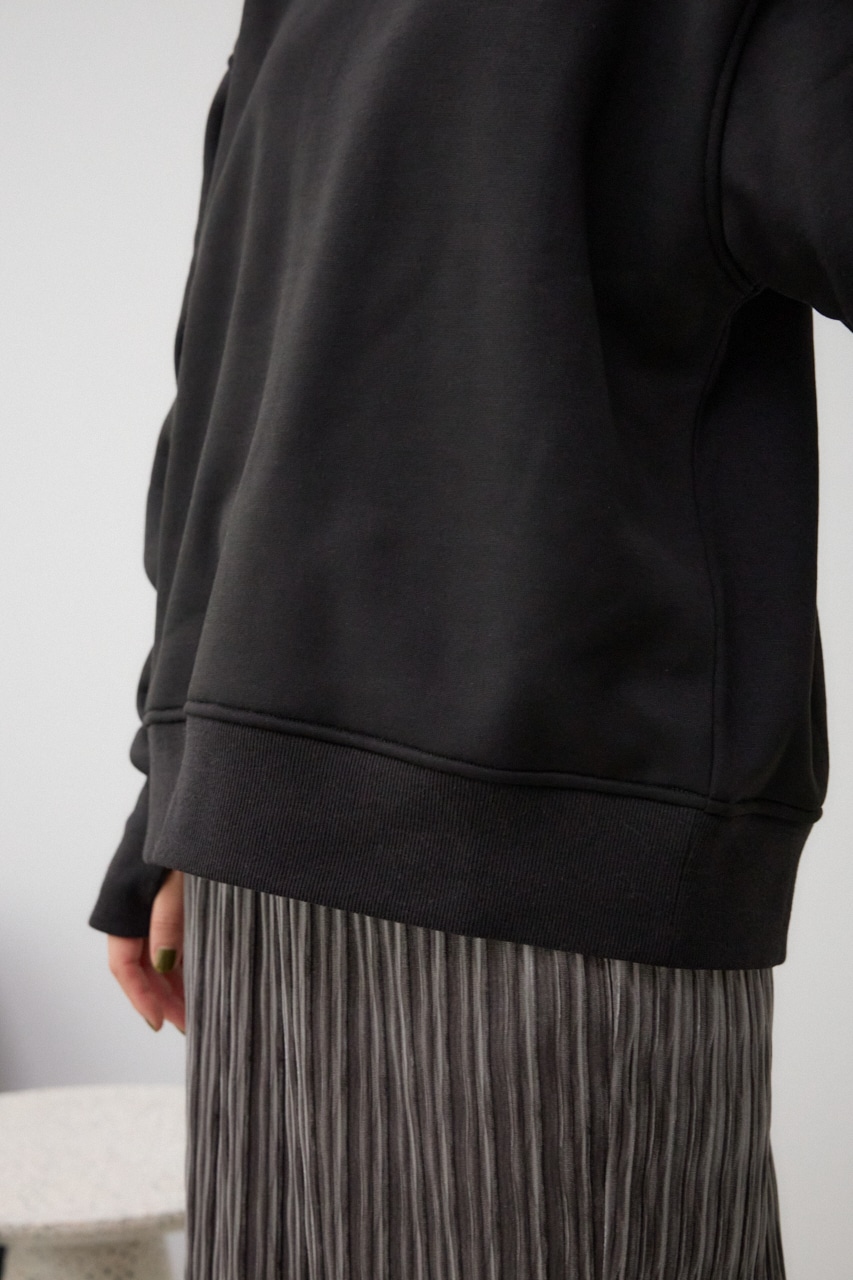 ルーズスウェットトップス BLK FREE