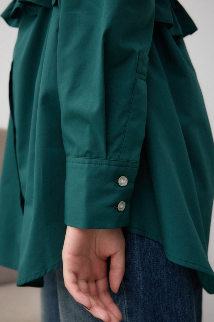 ビスチェ付きオーバーシャツ D/GRN FREE