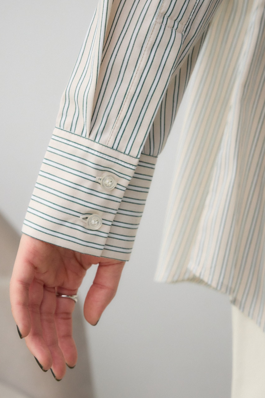 ビスチェ付きオーバーシャツ Stripe FREE