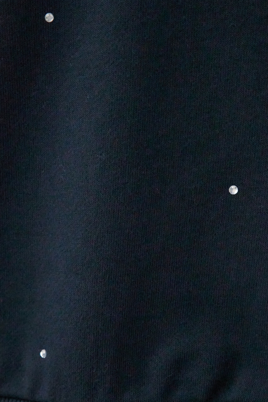 ラインストーンウラケトップス BLK FREE