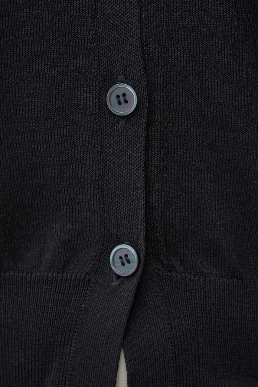 シアーニットカーディガン BLK FREE