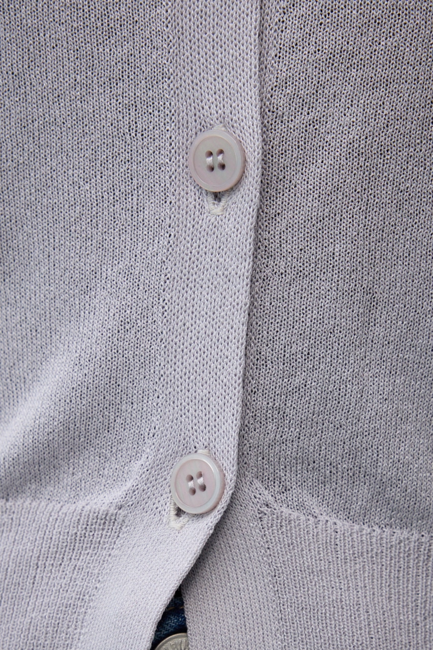 シアーニットカーディガン L/GRY FREE