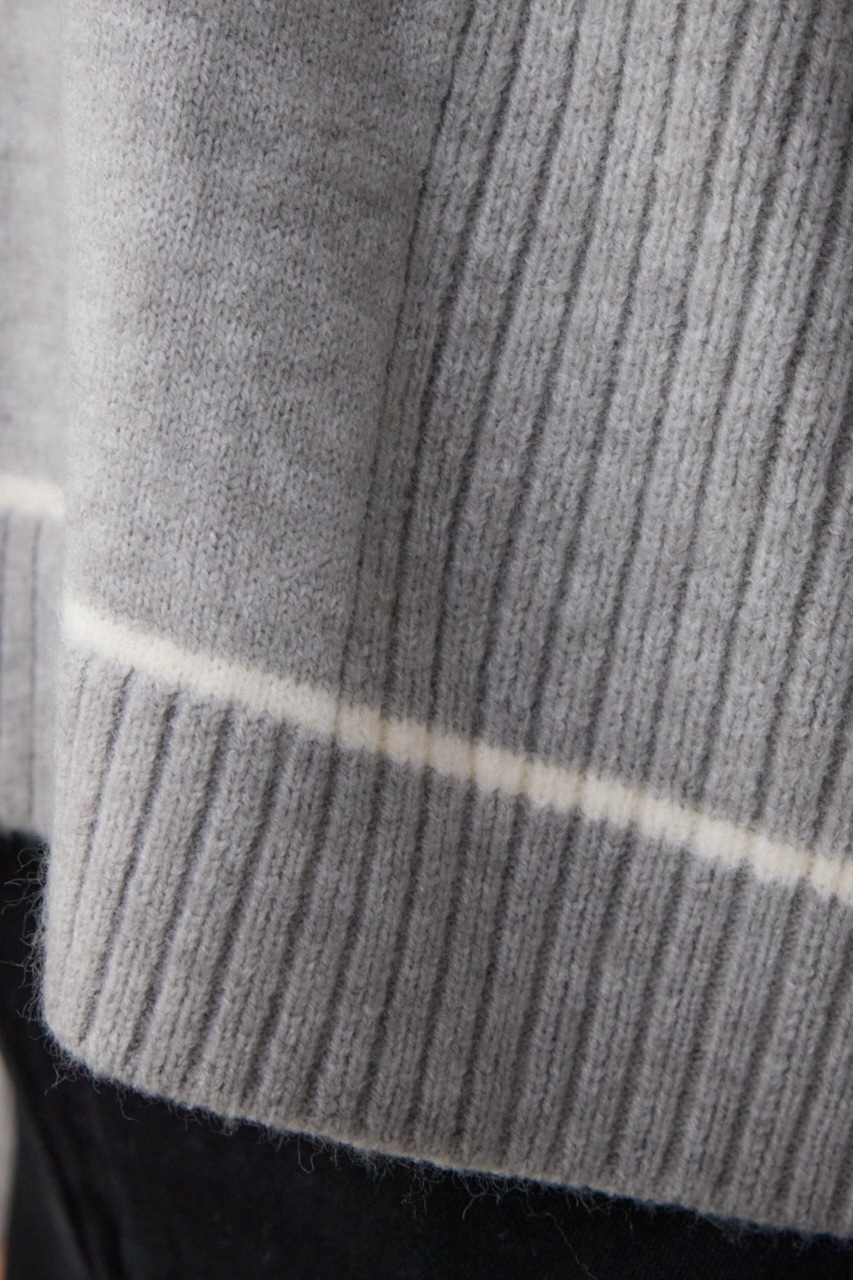 スウェットライクニットプルオーバー T.GRY FREE