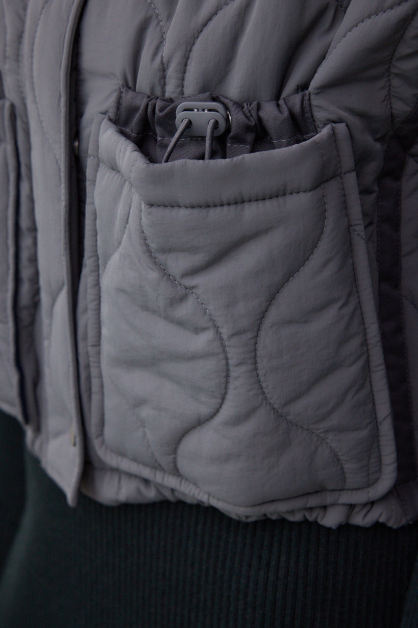 キルティングコンパクトベスト C.GRY FREE