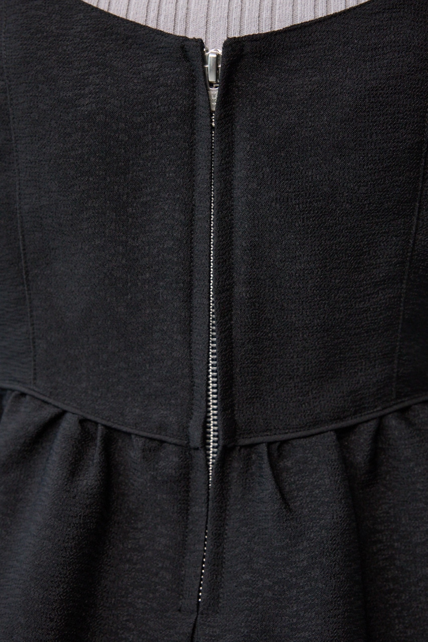 ジャガードフレアキャミ BLK FREE