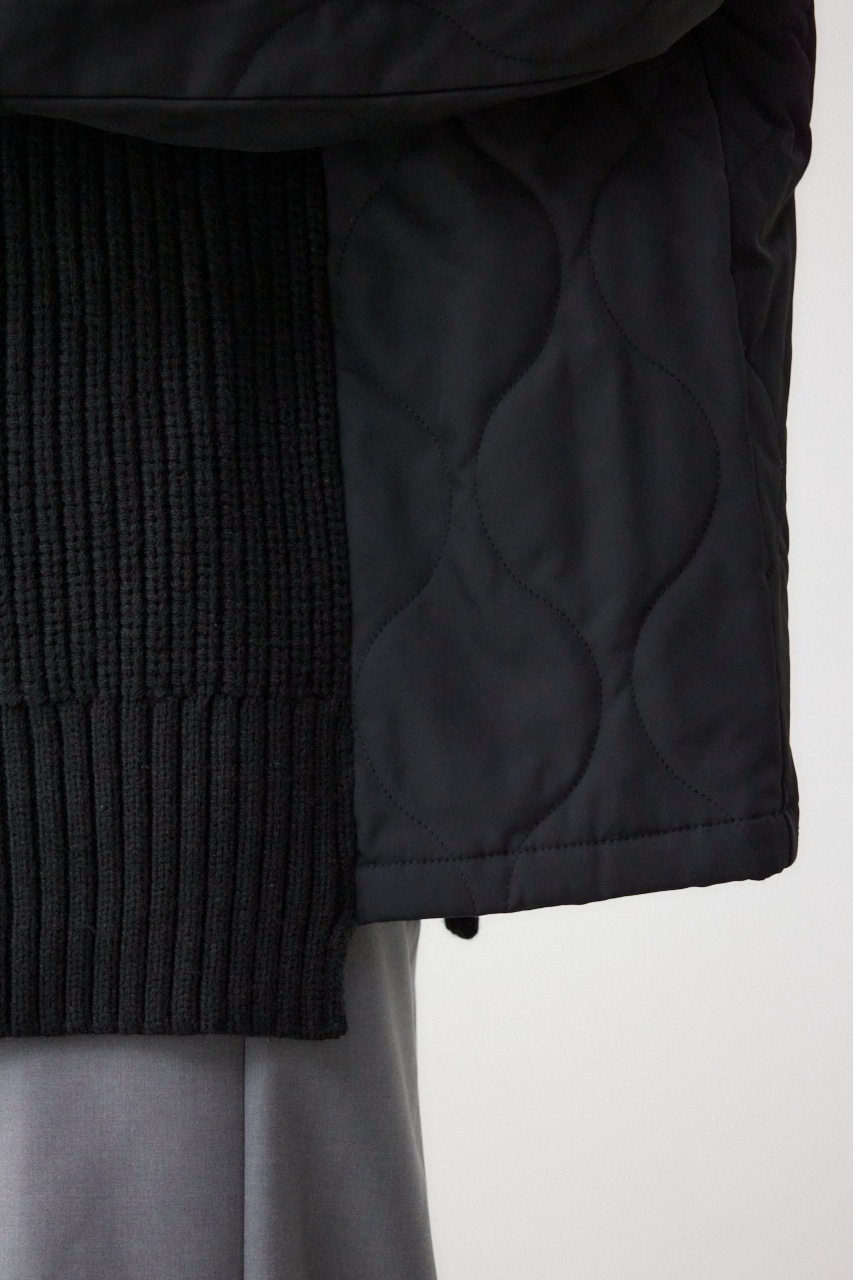 コンビネーションカーディガン BLK FREE