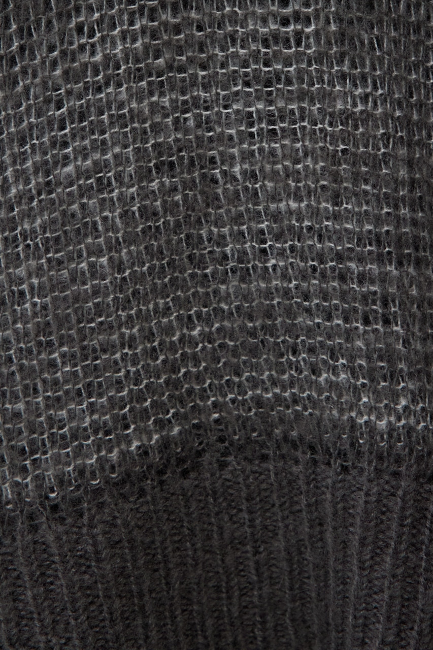 リバーシブルシアーニット GRY FREE