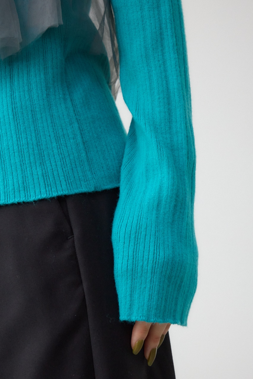 チュールビスチェドッキングニット D/BLU FREE