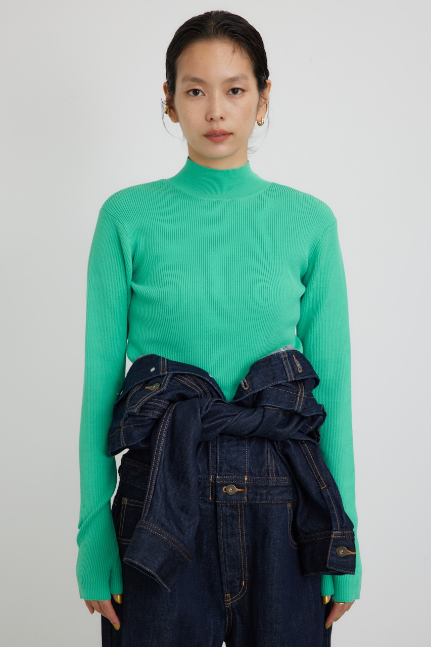 【PLUS】ショートボレロレイヤードセットニット NVY FREE