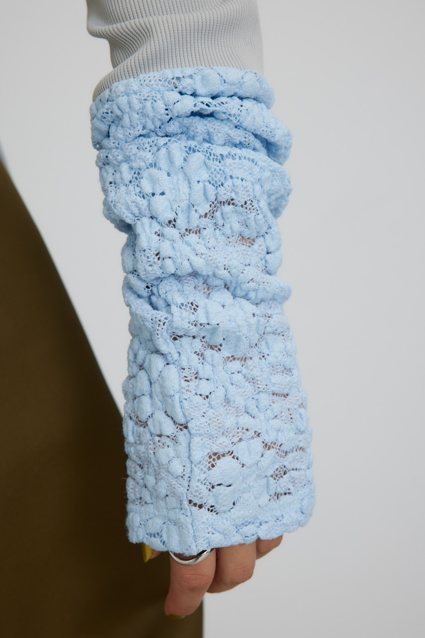 【PLUS】レースドッキングストラップトップス GRY FREE