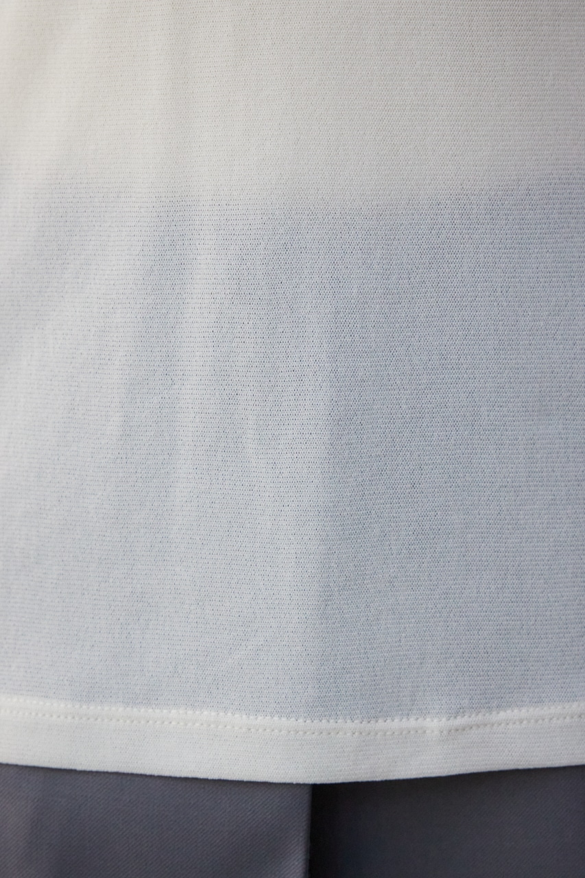 バックスリットシアーロングトップス IVOY FREE