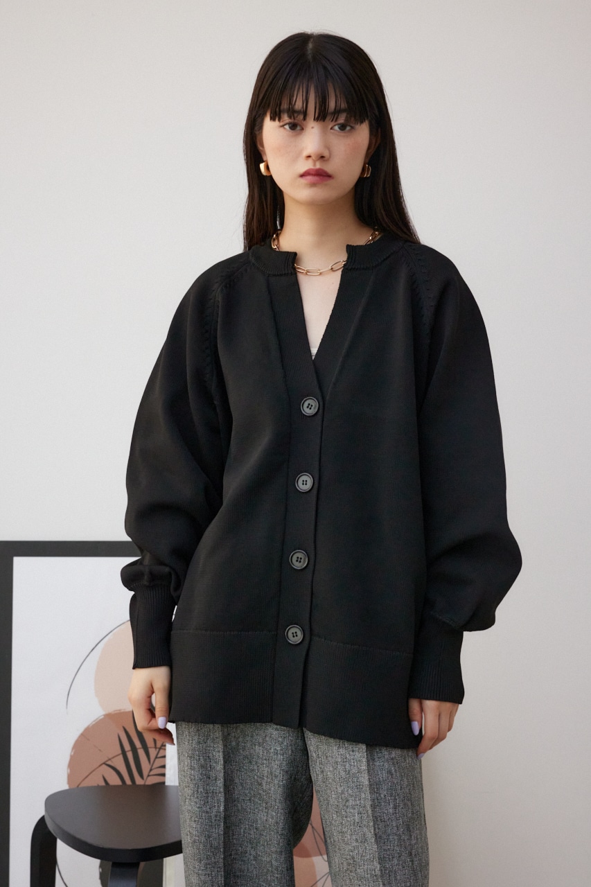 スポンディッシュカーディガン BLK M