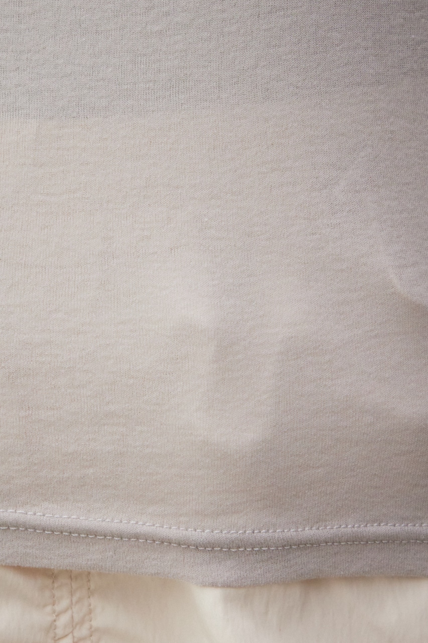 レイヤードカフロングシアートップス GRY FREE