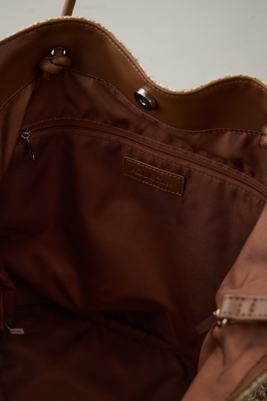 チャームセットメッシュトートバッグ BEG FREE