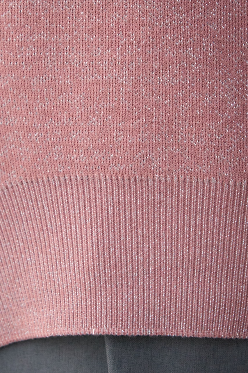 スウェットライクジャガードニット PNK FREE