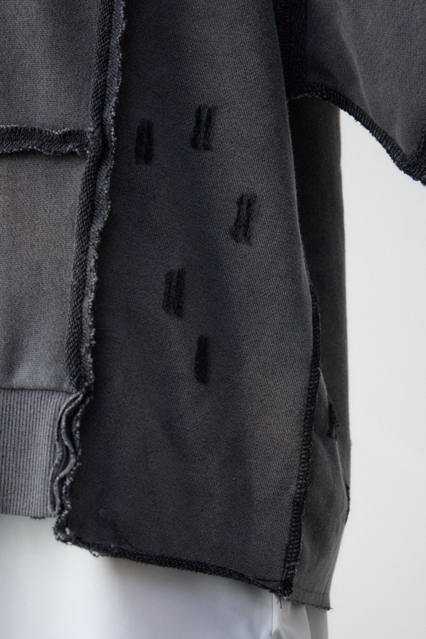 ダメージウラケプルオーバー D/C.GRY FREE