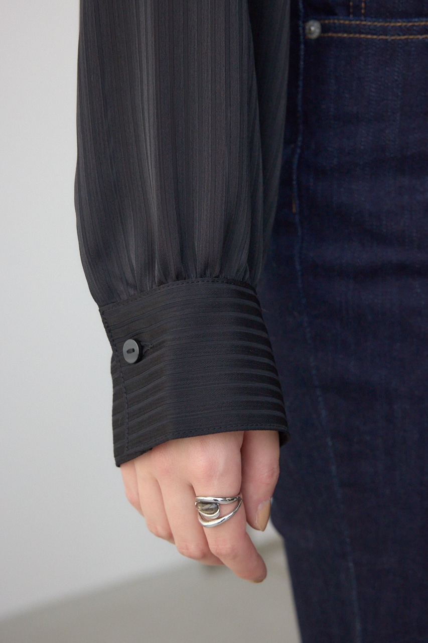 バルーンビスチェレイヤードセットブラウス BLK FREE