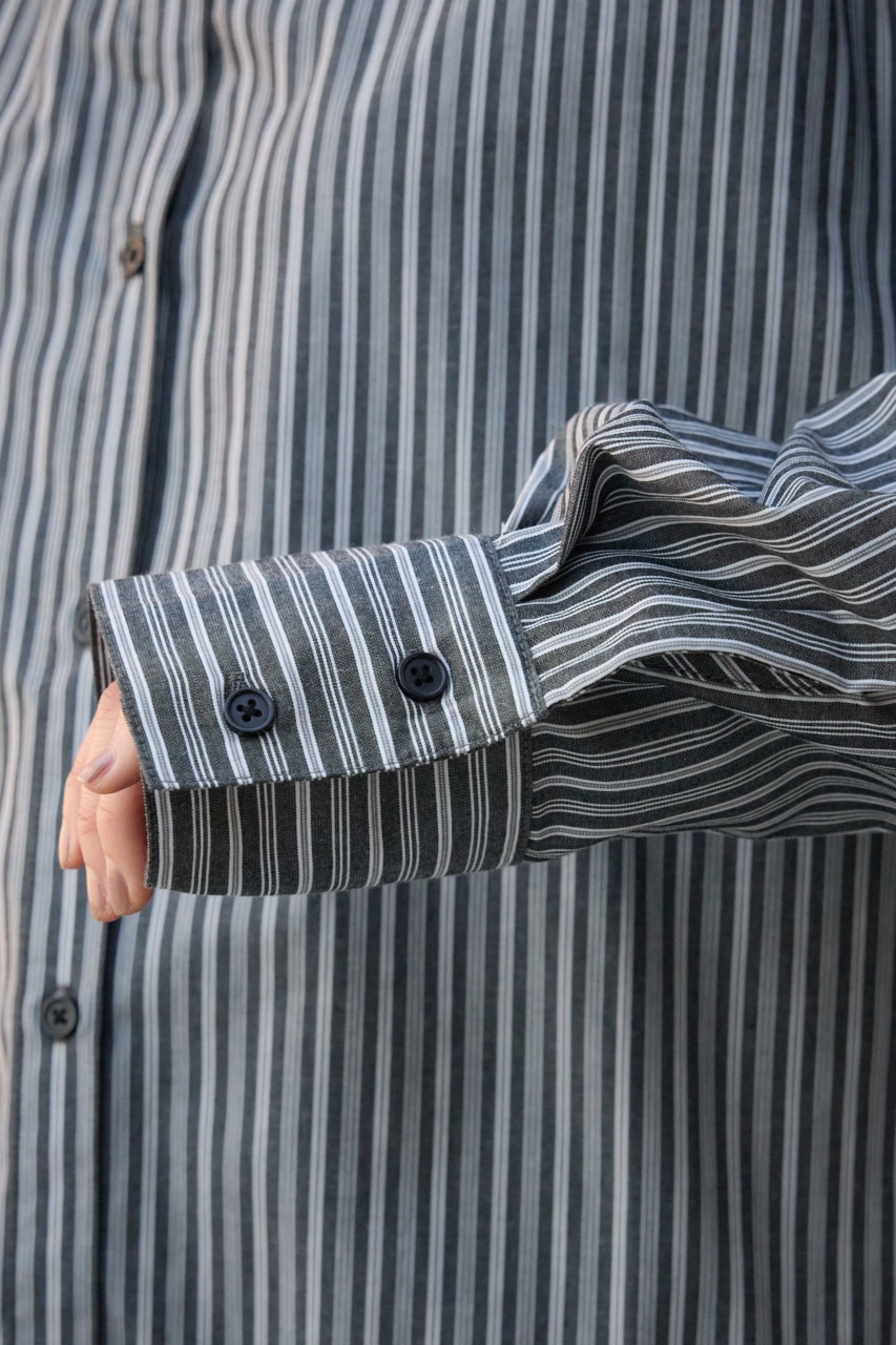 3WAYデザインシャツ 柄BLK FREE