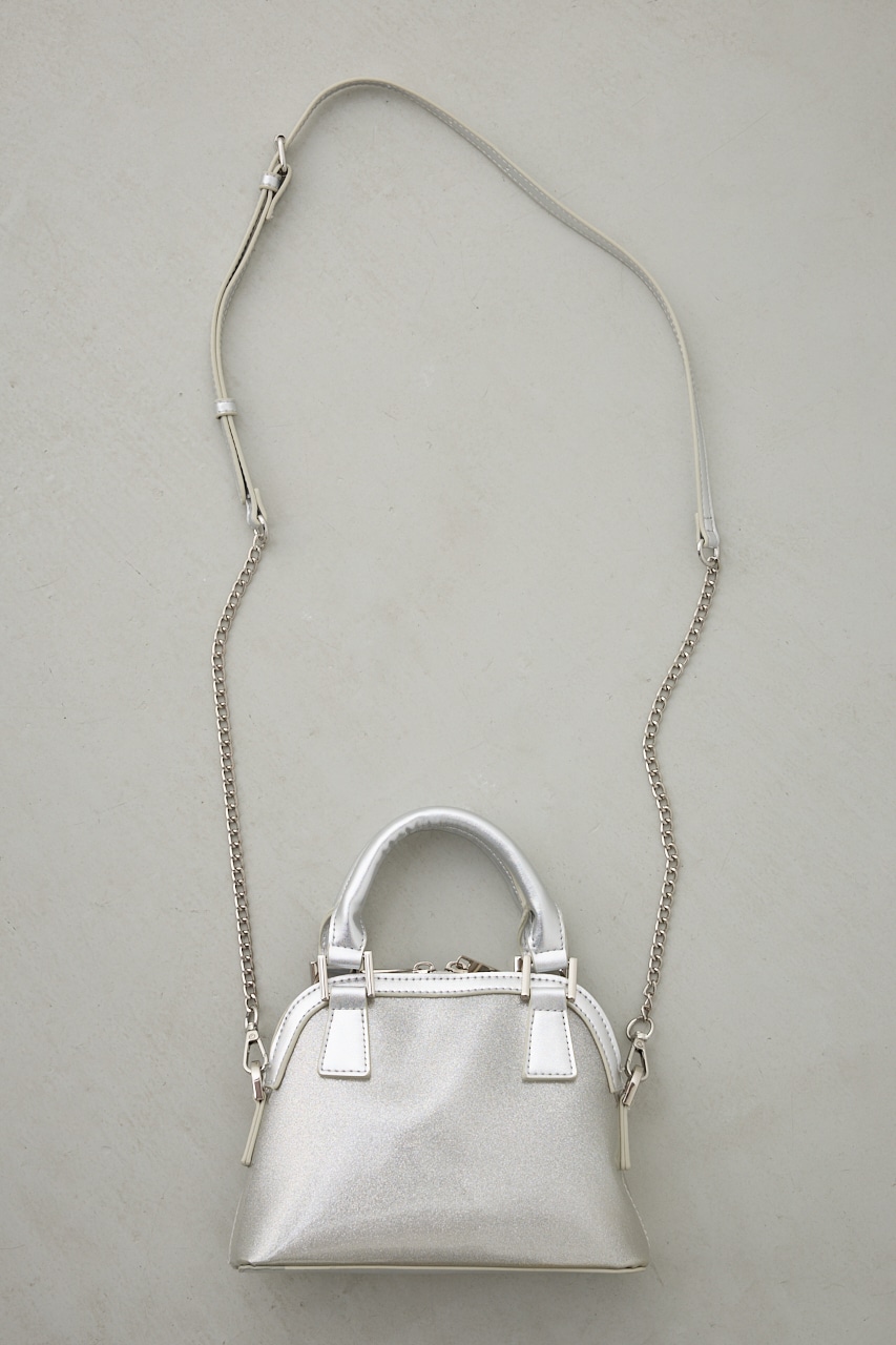 ダブルジッパークリアミニバッグ SLV FREE