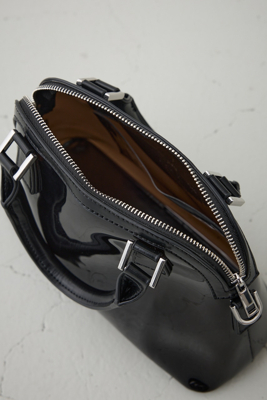 ダブルジッパークリアバッグ BLK FREE