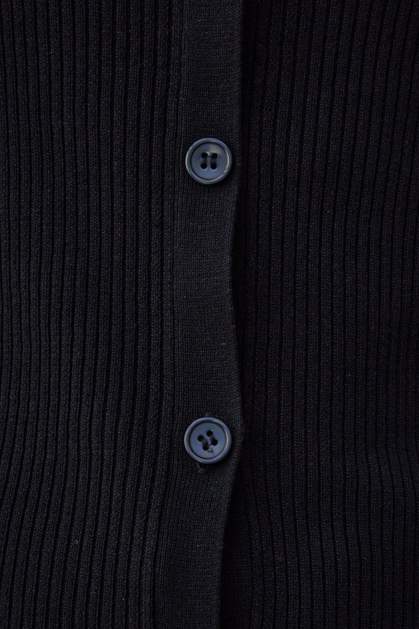 ギャザーオフショルダーニットトップス BLK FREE