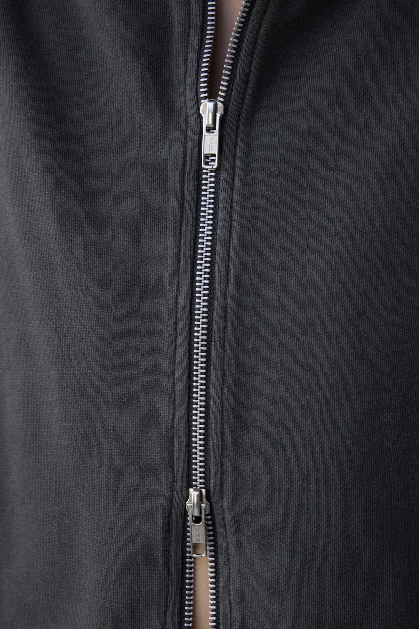 ビンテージライクZIPカーディガン BLK FREE