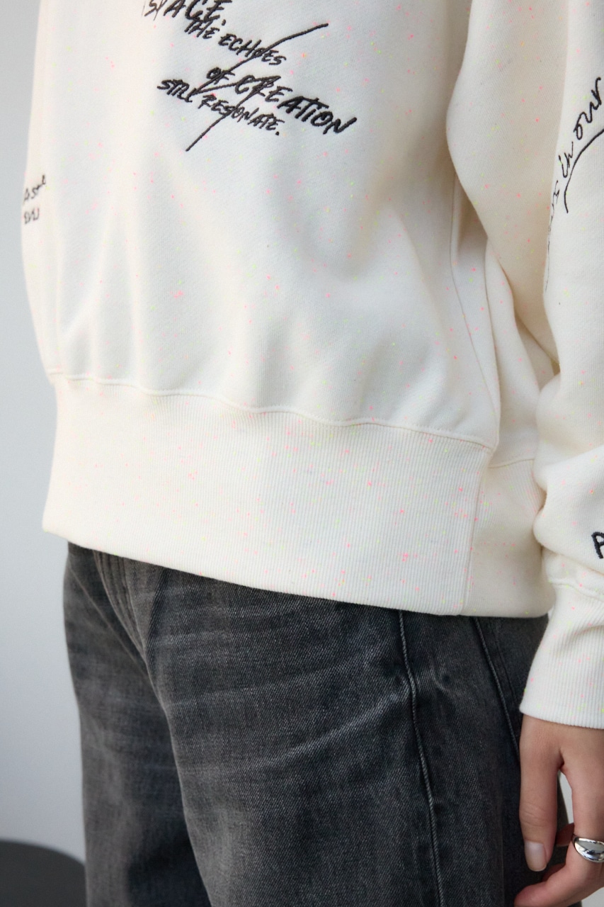 ランダムロゴウラケトップス O/WHT FREE