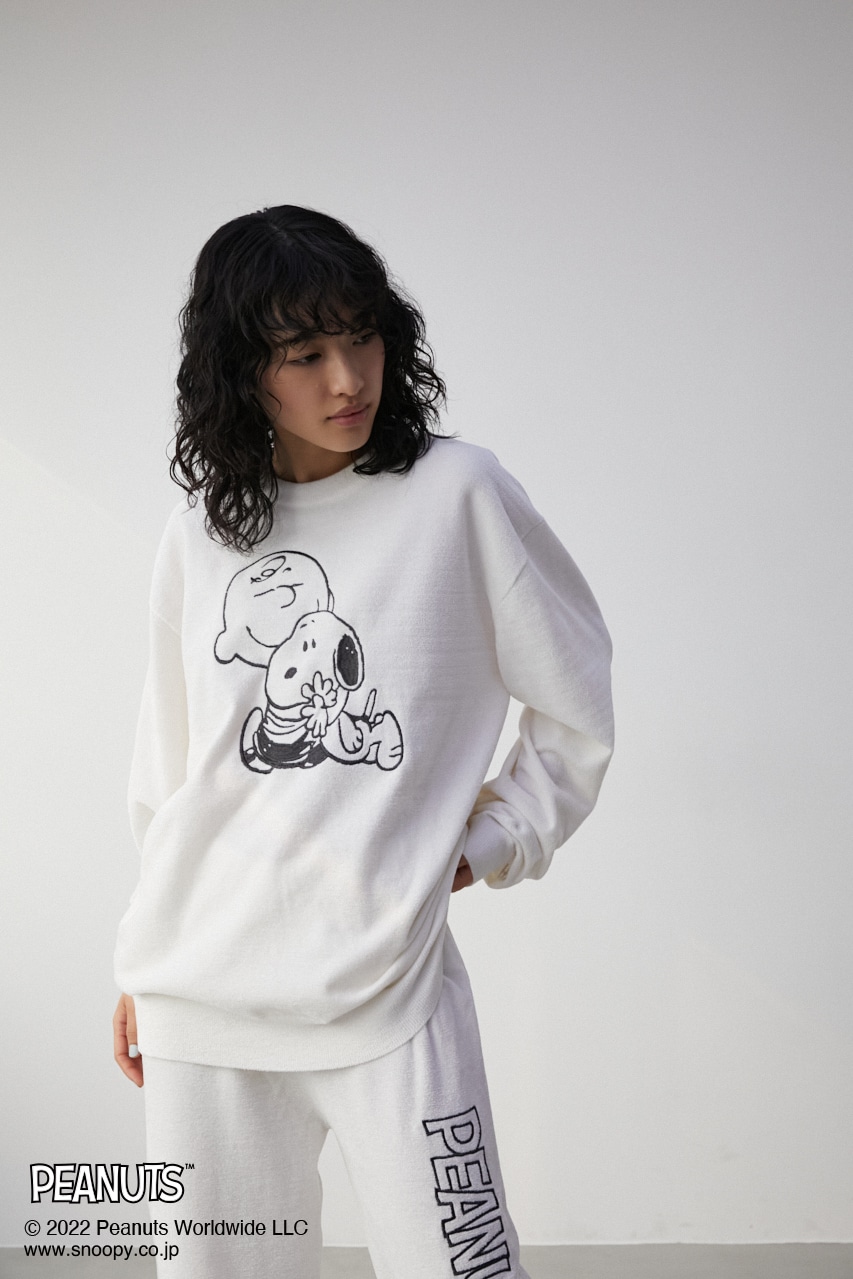 AZUL BY MOUSSY 【AZUL HOME】 SNOOPY KNIT TOPS(UNISEX) (ニット |SHEL'TTER  WEBSTORE
