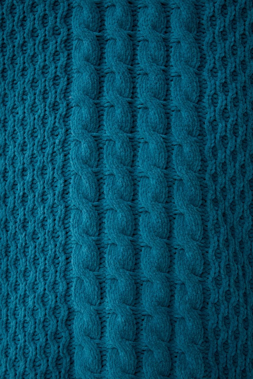 シェニールケーブルニット D/GRN S-M