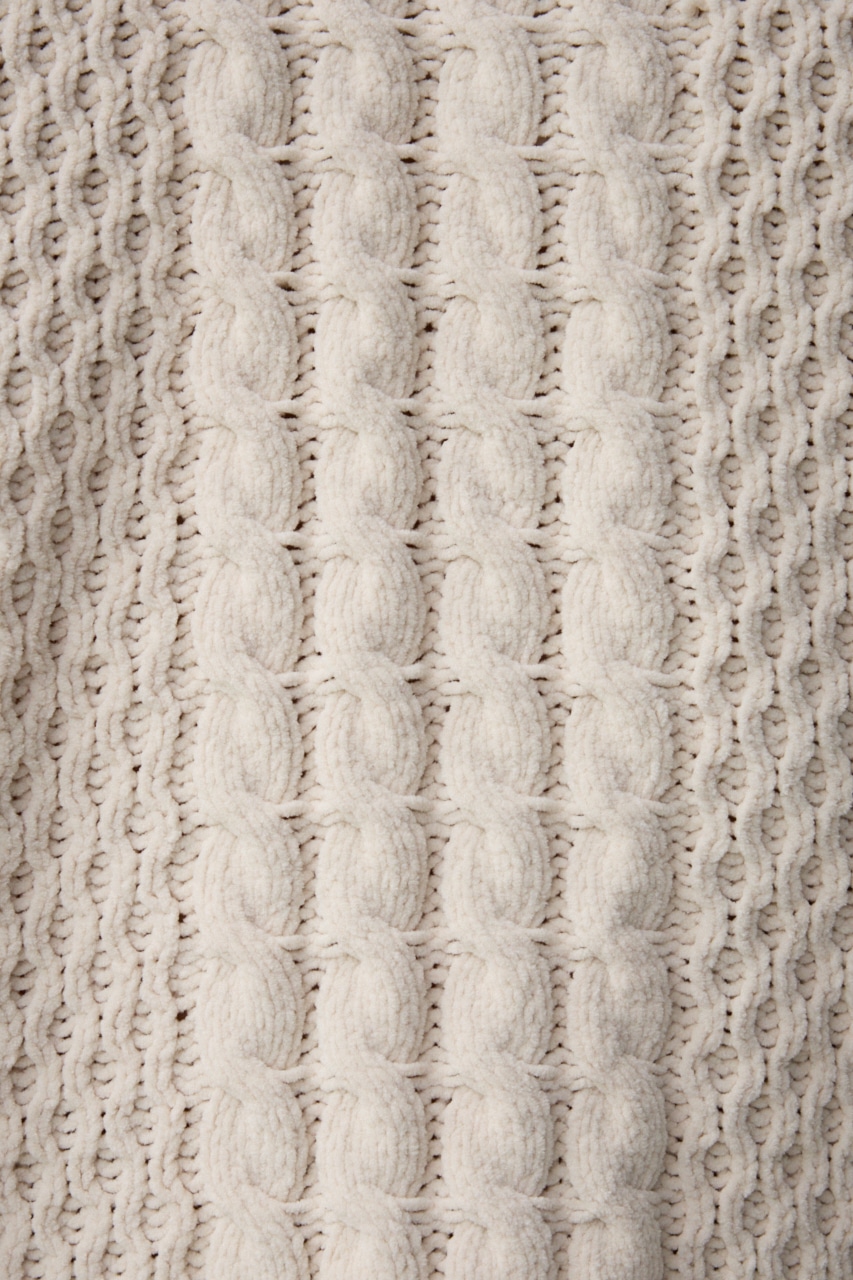 シェニールケーブルニット IVOY S-M