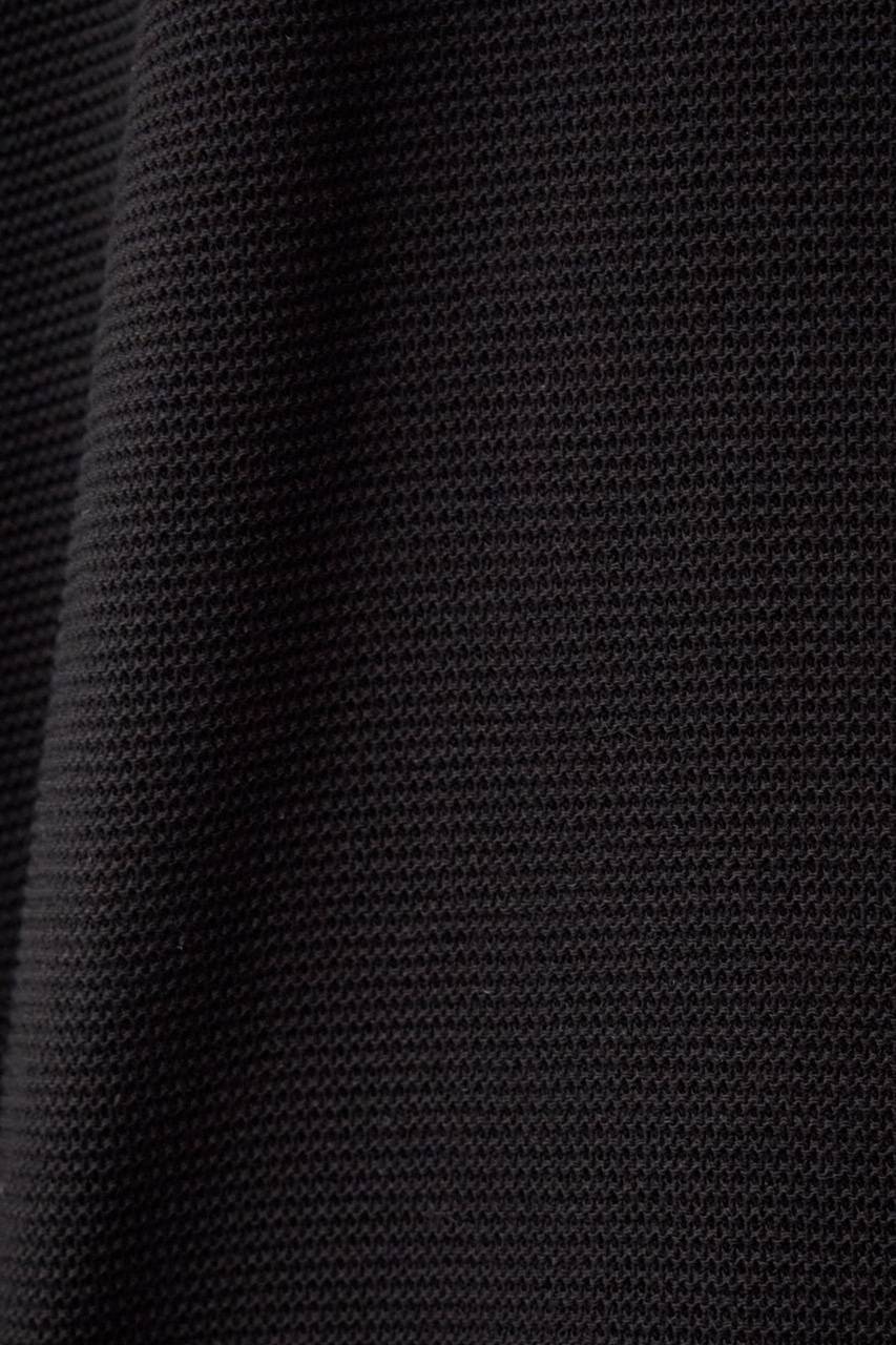 ベーシックガーターニット BLK M